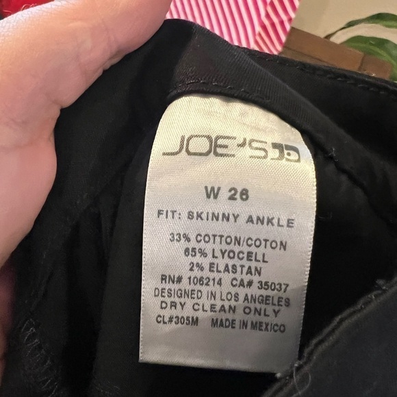 Joe's Jeans Kathy Checkered Skinny Ankle Jeans Black and Gray - Picture 7 of 7